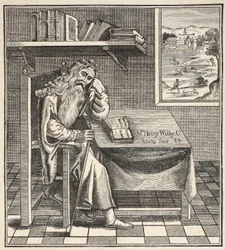 1794年にリチャードソンによって公開された写真からのグラブストリート隠者