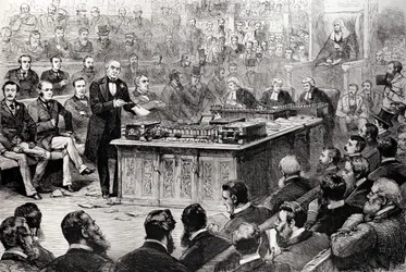 4月8日（木曜日）の下院：1886年4月17日、「The Illustrated London News」からのアイルランド政府に関する討論