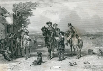 フレデリックによって刻まれた、スコットランドへの旅の王。 T・ヒース、1844