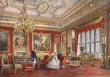 パブ、エドワード7世の結婚記念碑とデンマークのアレクサンドラからのウィンザー城ルーベンスルーム。 1864