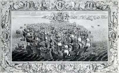 ジョンパインから出版されたスペインの無敵艦隊、1739年
