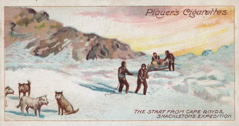 シャックルトン遠征隊のケープ・ロイズからのスタート（クロモリ写真