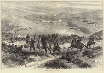 The War, Battle of Taghir (Engraving)