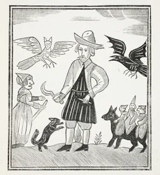 ウッドランドの魔女、ジョン・アシュトンによる18世紀のChap-booksからのイラスト、パブ。 1882