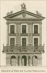 ドルリーレーン劇場、ロンドンの正面
