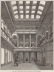 ロスベリーの中央電信局のホール