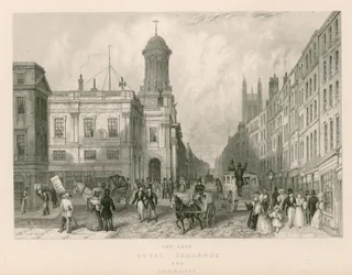 故ロイヤル・エクスチェンジとコーンヒル、ロンドン