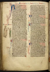 The Marriage of Henry III and Eleanor of Provence from The Historia Anglorum, Matthew Paris, MS Royal 14 CVII, f. 124.v、c.1250-59