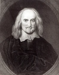 1833年に出版された「肖像画のギャラリー」からのThomas Hobbes（1588-1679）