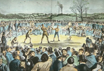 4月17日にイギリスのファーンバラで行われたトム・セイヤーズ対ジョン・ヒーナン戦。