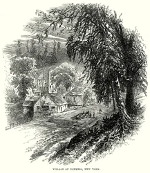 ニューヨーク州ヨンカーズ村（エングレーヴィング）