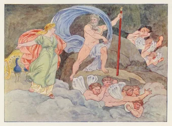 ウェルギリウスのアエネーイス: ジュノとアイオロス (カラー リソ)