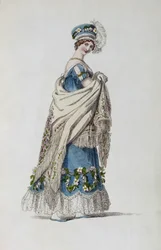 Ackermanns Repository of Artsのウォーキングドレス、ファッションプレート