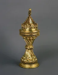 ウォーデンヒルズソルト、ウォルターヒル、1475-94年頃、1475-94年（銀色）からウォルターヒルによってオックスフォードのニューカレッジに贈呈（355577も参照）