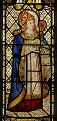 St Clarusを描いたウィンドウn4