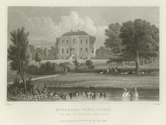 Wivenhoe Park、Essex、中尉の州議会議事堂Rebow