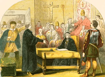 ランベスの会議前のワイクリフ