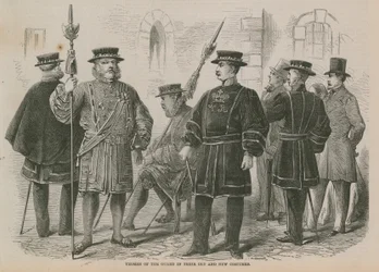 新旧の衣装を着たYeomen of the Guard