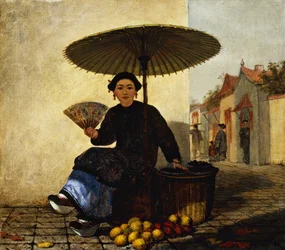 果物売り、1862