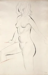 立っている女性のヌード