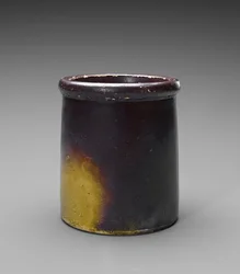ジャー、c。 1888-1909（すべり釉石器）