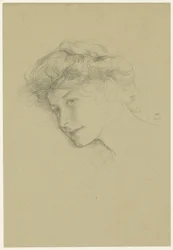 若い女性の肖像画