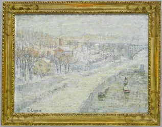 冬の風景-ワシントン橋、c.1907-10