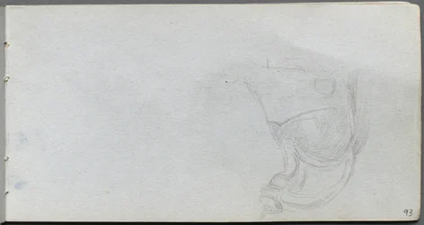 スケッチブック 93ページ：サドルの習作