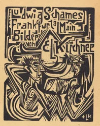 Ludwig Schames Frankfurt a Main Bilder von E L Kirchner Ludwig Schames Frankfurt..., 1919.