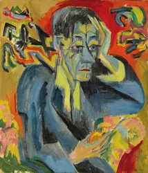 詩人レオンハルト・フランクの肖像、1917年。