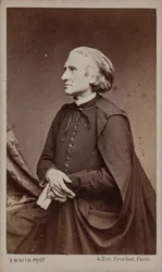 作曲家フランツ・リストの肖像 1811-1886.