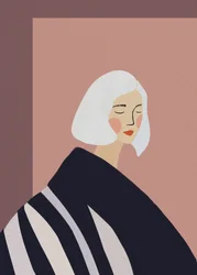 穏やかな女性の肖像