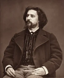アルフォンス・ドーデ フランスの小説家、1849～1897年頃。 1876年。