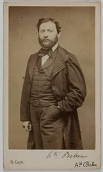 イポリット・バブー（またはジャン・サン・プール）の肖像、（1824-1878）、（文学者）