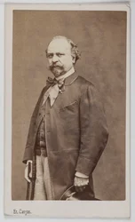 イタリア人画家ジュゼッペ・パリッツィ（1813-1887）の肖像。