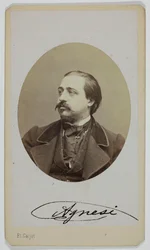 ルイジ・アニェージ、1833-1875、オペラ歌手の肖像