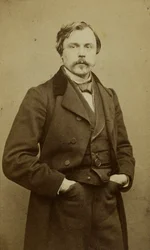 Edmond Huot de Goncourt 1822-1896の肖像。