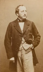 ピアニスト兼作曲家のSigismund Thalberg（1812-1871）の肖像、1860年頃。