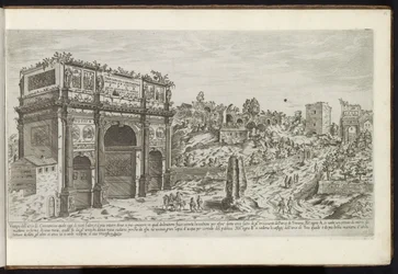 ローマのコンスタンティヌスの凱旋門 古代の建物 (シリーズのタイトル) I vestigi dell