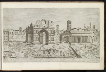 ローマのヤヌスの凱旋門 古代の建物 (シリーズのタイトル) I vestigi dell