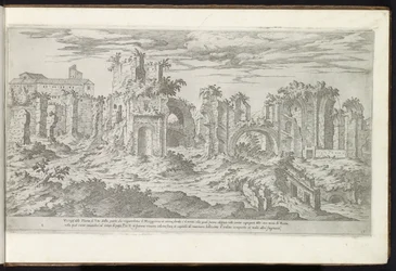 ローマのティトゥス浴場の遺跡 古代の建物 (シリーズのタイトル) I vestigi dell