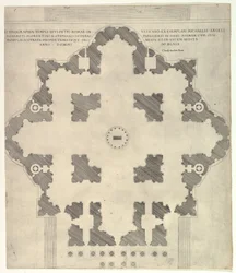 壮大なローマのガラス：聖の計画ピーターズ、1569年。