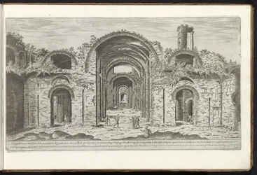 ローマのディオクレティアヌス浴場 古代の建物 (シリーズのタイトル) I vestigi dell