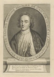 詩人Jean-Baptiste de Santeul 1630-1697の肖像、um 1700。