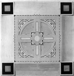 市庁舎の地図 - E.L.Boullée.