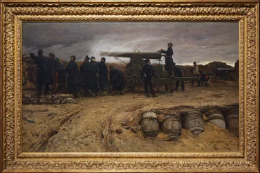 パリ包囲戦でのフランスの重砲、1872年