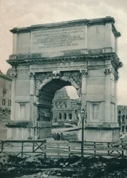 タイタスのアーチ、ローマ、イタリア、1927