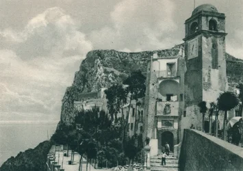 海岸沿いの教会、カプリ島、イタリア、1927