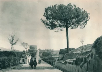 Via Appia Appian Way、ローマ、イタリア、1927