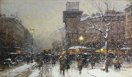 ラポルトサンマルタン（黒チョークとボディカラー）